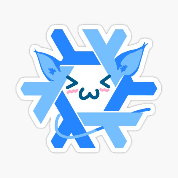 Item preview, NixOS UwU Neko Kawaii Logo ~ Technology designed and sold by internet-joshi.