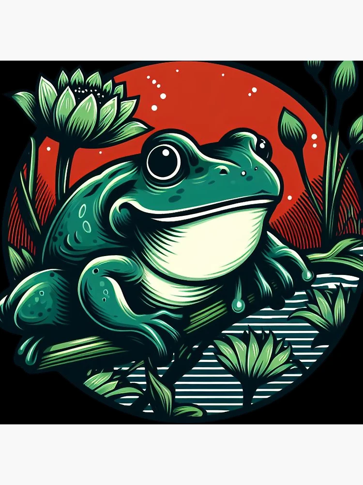 Thumbnail 4 of 4, Clock, Frog designed and sold by Azrora.