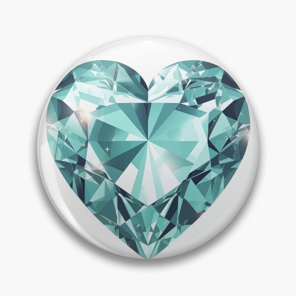 Item preview, Diamond Covered Heart. Shiny, Green. designed and sold by Geekbits-Store.