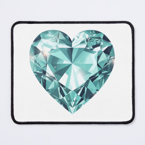 Item preview, Diamond Covered Heart. Shiny, Green. designed and sold by Geekbits-Store.