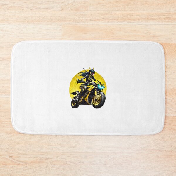 Item preview, Female Robocop racing on a motorcycle designed and sold by BADESIGNZZ.