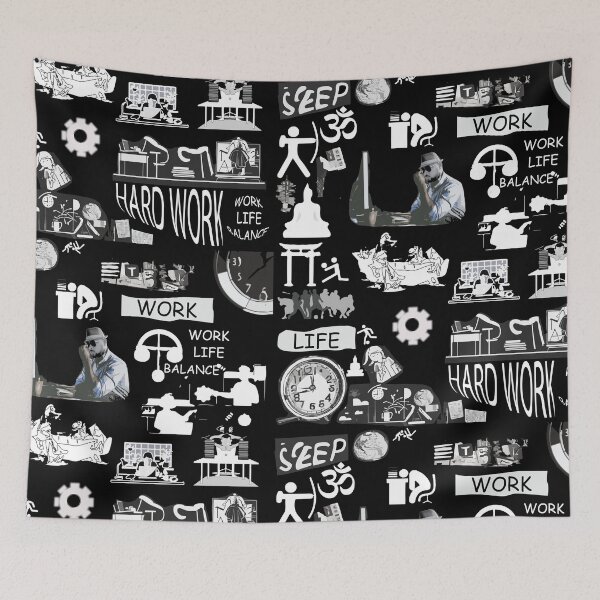 Item preview, work life balance designed and sold by XTSTUDIOART.