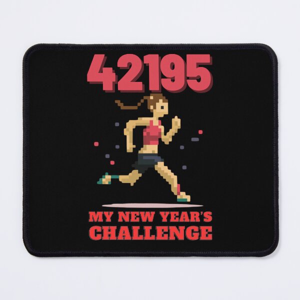 Item preview, Runnig Girl 2024 New Year's Marathon Challenge designed and sold by MarsLights.