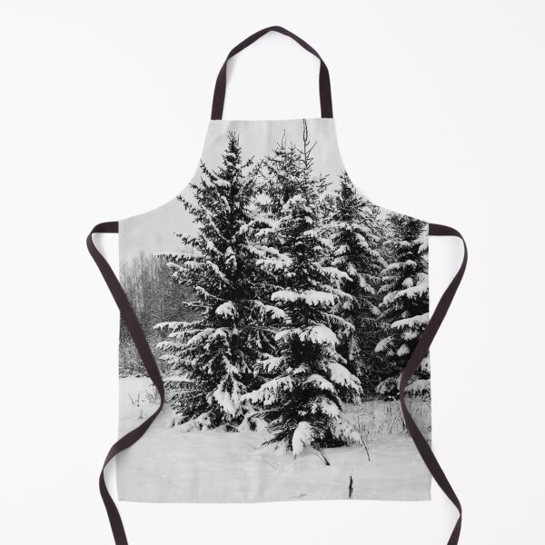 Item preview, Christmas trees covered with snow bw designed and sold by Jouko Lehto Photography.