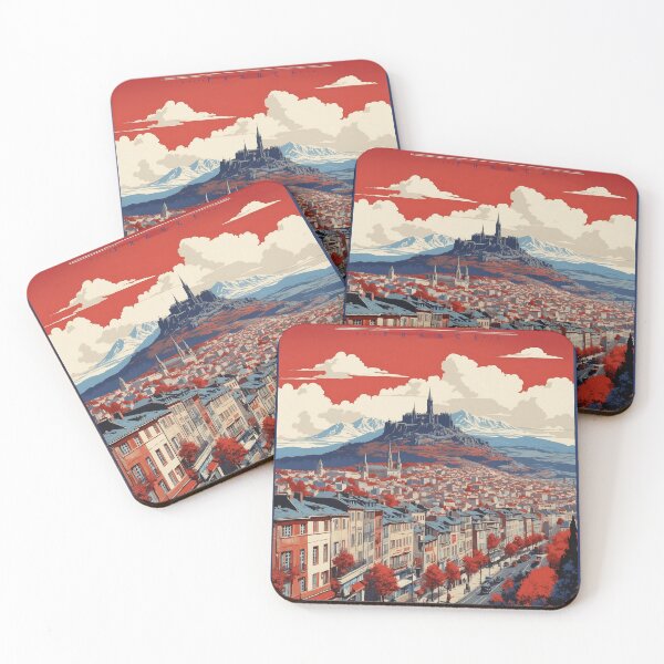 Item preview, Clermont Ferrand France Vintage Poster Tourism designed and sold by TravelersGems.