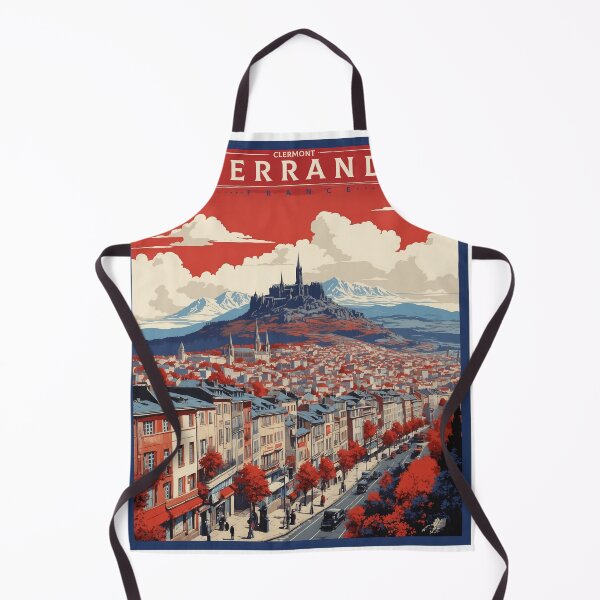 Item preview, Clermont Ferrand France Vintage Poster Tourism designed and sold by TravelersGems.