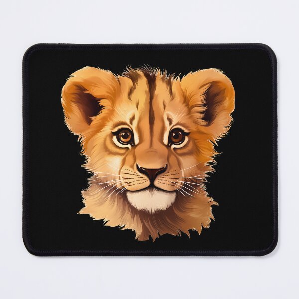 Item preview, Lion cub head illustration designed and sold by NBSStore.