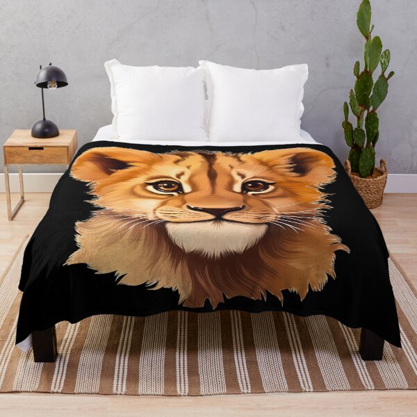 Item preview, Lion cub head illustration designed and sold by NBSStore.