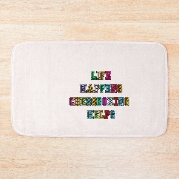 Item preview, Life happens Chess Boxing helps designed and sold by TheRightHonMP.