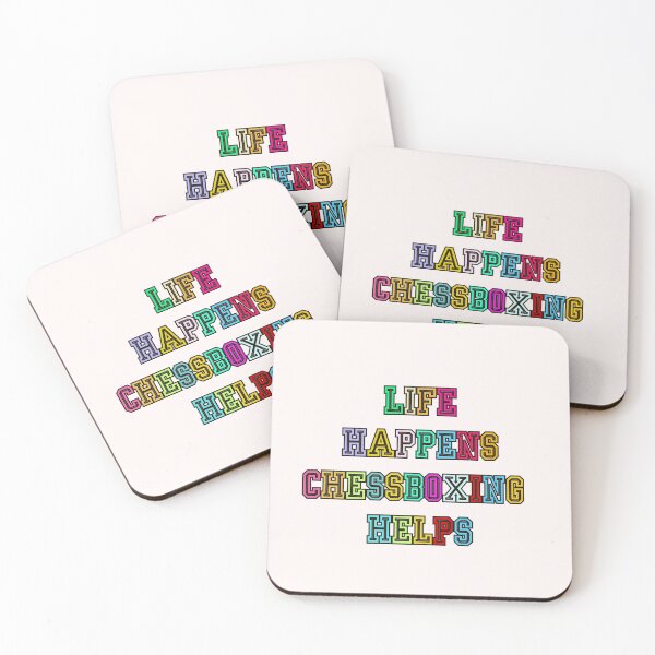 Item preview, Life happens Chess Boxing helps designed and sold by TheRightHonMP.
