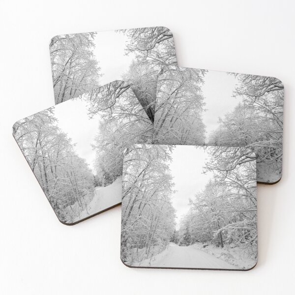 Item preview, Winter road 6 Parkkuu 2023 bw designed and sold by Jouko Lehto Photography.