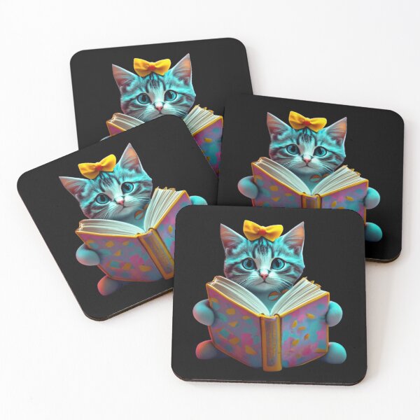 Item preview, Cat With Book Cute Cat Reading Book Funny Gifts For Cat Lovers Funny Gifts For Book Lovers  designed and sold by MatthewViews.