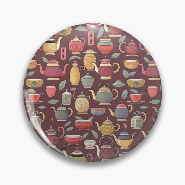 Item preview,  Tea time Japanese relax red bordeaux designed and sold by Alessandro Remo Mazzoni Remotextiles.