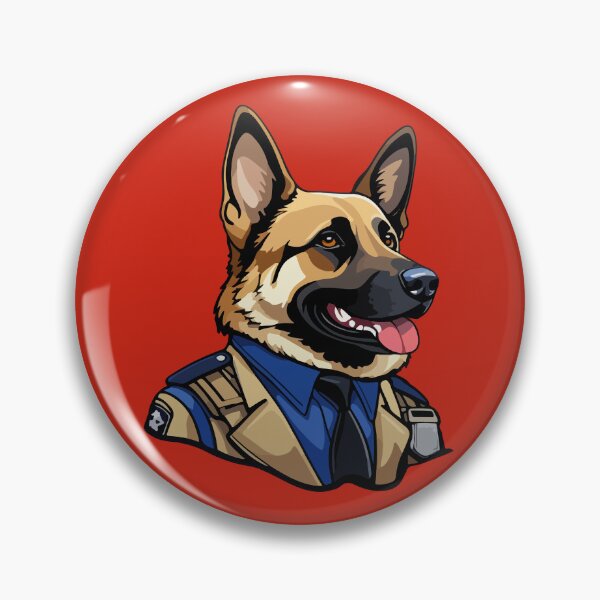 Item preview, Adult police dog designed and sold by StickerLab4.