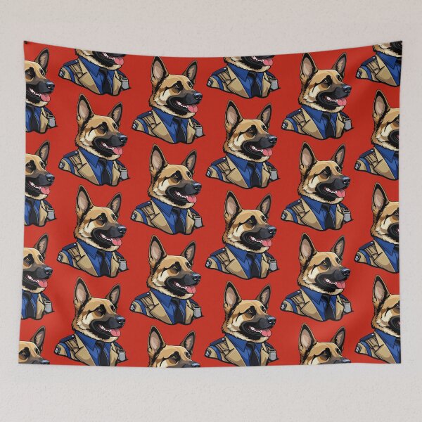 Item preview, Adult police dog designed and sold by StickerLab4.