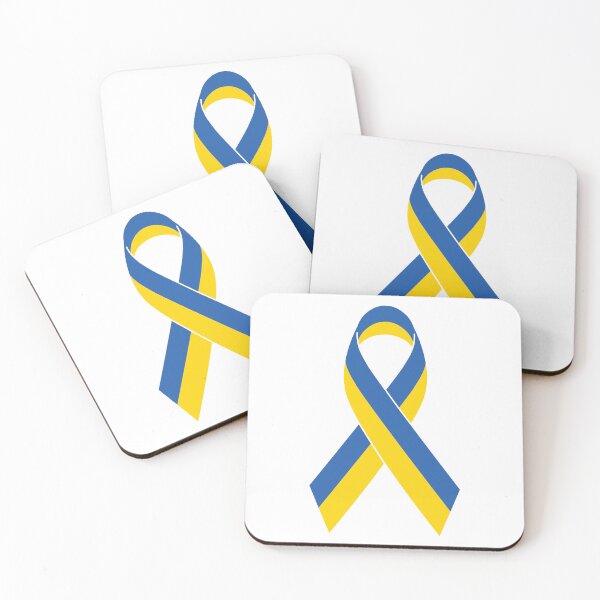 Item preview, Ukraine Ukrainian Support Flag Ribbon designed and sold by FlagX.