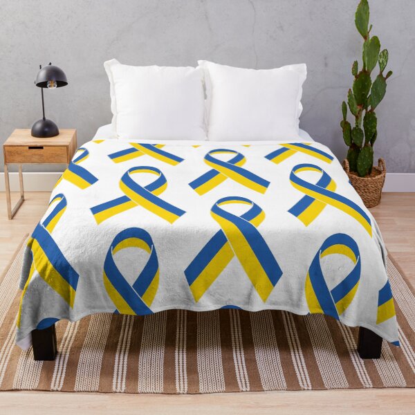Item preview, Ukraine Ukrainian Support Flag Ribbon designed and sold by FlagX.