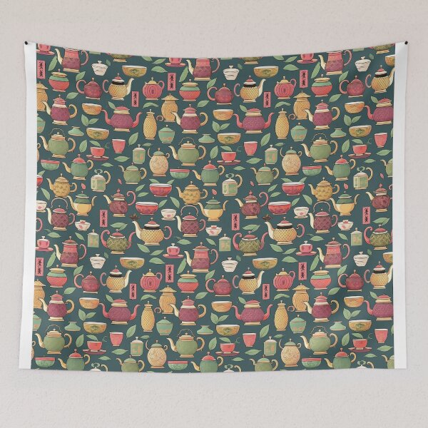 Item preview, Copy of Tea time japanese relax black designed and sold by Alessandro Remo Mazzoni Remotextiles.