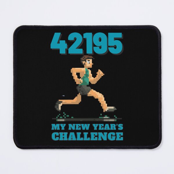 Item preview, New Years Running Challenge 2024 Marathon Running Men Challenge T-Shirt designed and sold by MarsLights.