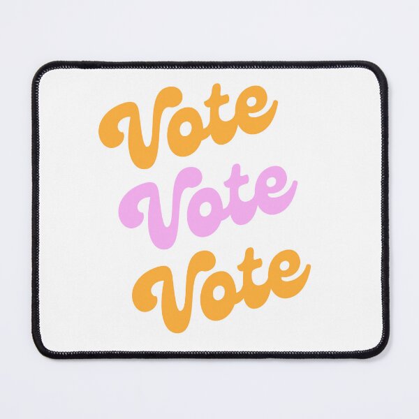 Item preview, Groovy Retro Pink Orange Vintage Aesthetic Vote  designed and sold by VioletsnPansies.