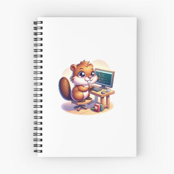 Item preview, Beaver Learning How to Code designed and sold by Mugs and Shirts.