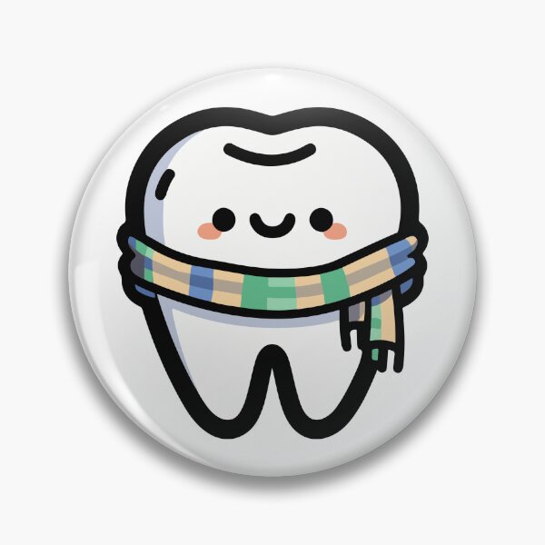 Item preview, Cheerful Tooth with Cozy Scarf designed and sold by ShopiDentistry.