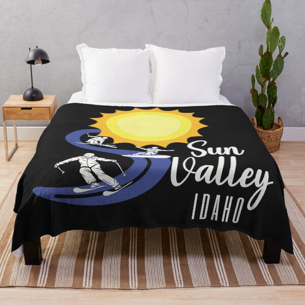 Item preview, Sun Valley, Idaho. White text. Gift Ideas For The Ski Enthusiast. designed and sold by LindaLG.