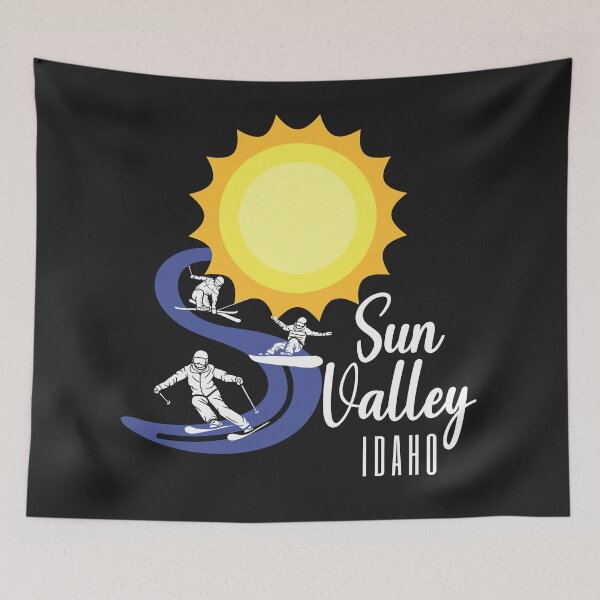 Item preview,  Sun Valley, Idaho. White text. Gift Ideas For The Ski Enthusiast. designed and sold by LindaLG.
