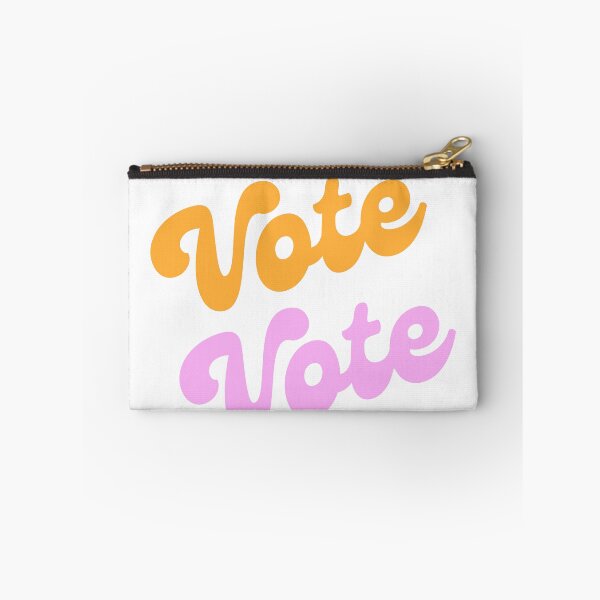 Item preview, Groovy Retro Pink Orange Vintage Aesthetic Vote  designed and sold by VioletsnPansies.