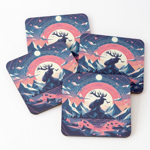 Item preview, Mountain Deer on the Lake designed and sold by FRUU-design.