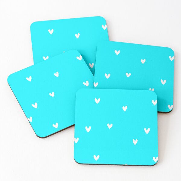 Item preview, Bright Blue Cottagecore Hearts designed and sold by SamJanner.