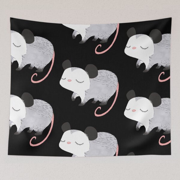 Item preview, Laidback Calm Opossum Relaxed Animal Watercolor Art designed and sold by zenpatterns.