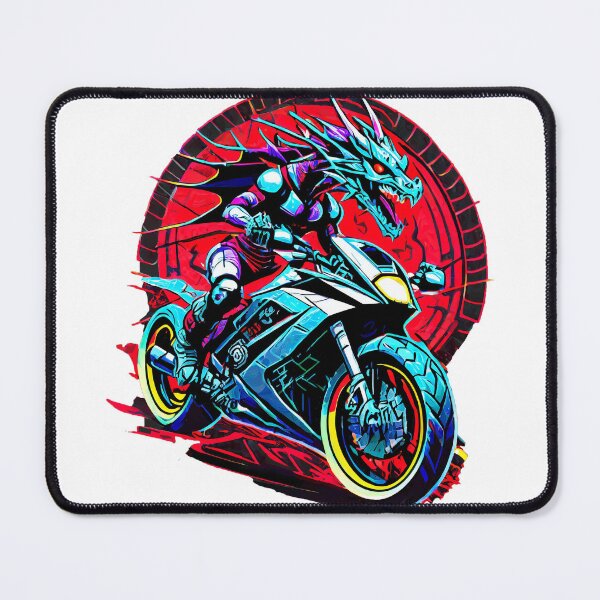 Item preview, Dragon on a Motorcycle designed and sold by BADESIGNZZ.