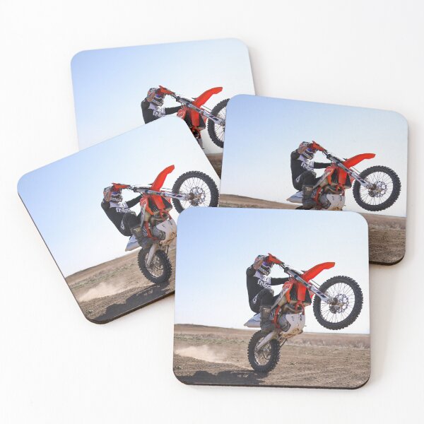 Item preview, Dirt Bike Wheelie in the Desert designed and sold by kenedyraemedia.