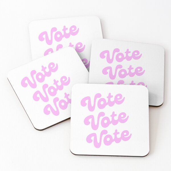 Item preview, Groovy Retro Pastel Pink Vintage Aesthetic Vote  designed and sold by VioletsnPansies.