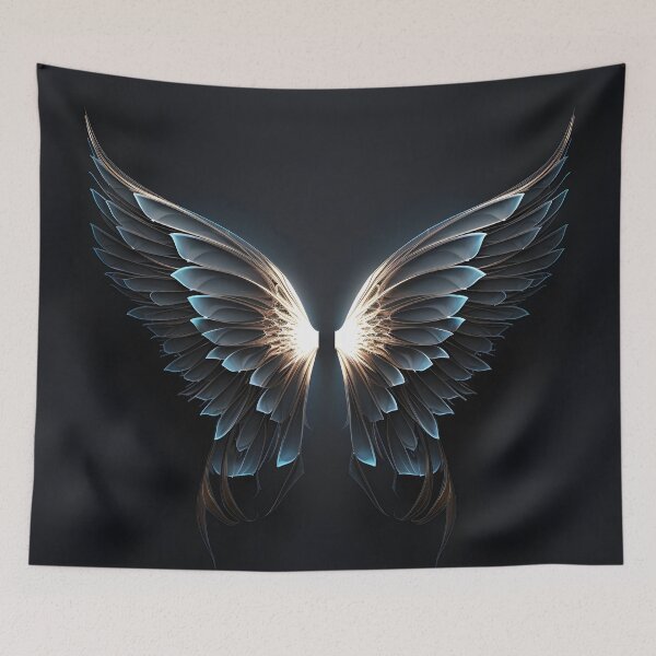 Item preview, aura accented pair of wings print designed and sold by dcrc.