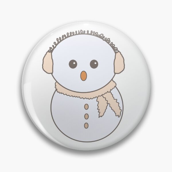 Item preview, Cute Soft OrangeChristmas Winter Snowman designed and sold by Kristka.