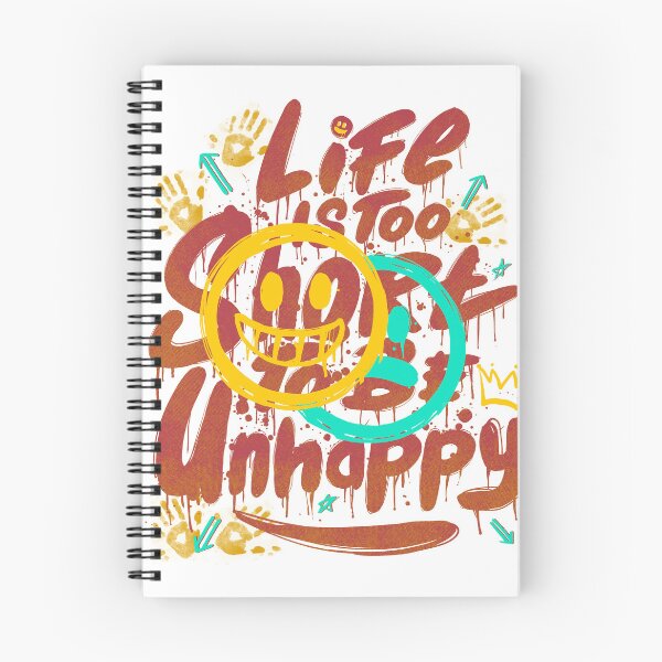 Item preview, LIFE IS TOO SHORT TO BE UNHAPPY designed and sold by momon artwork.