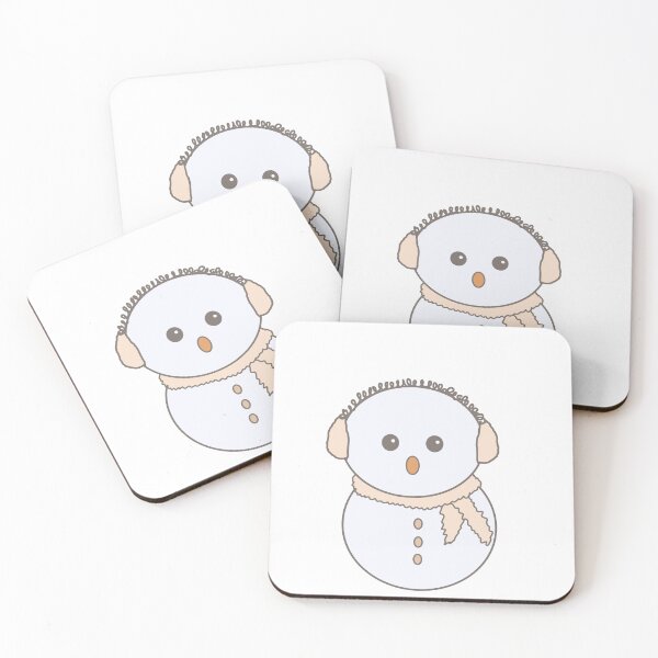 Item preview, Cute Soft OrangeChristmas Winter Snowman designed and sold by Kristka.