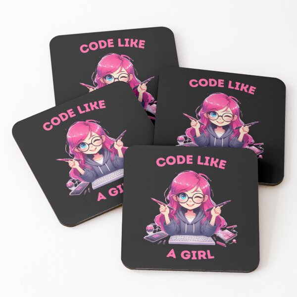 Item preview, Coder Girl Perfect Gift for Programmer designed and sold by Golden-Heaven.