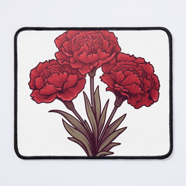 Item preview, Garnet Carnations for January Birth Month designed and sold by AutumnAnnes.