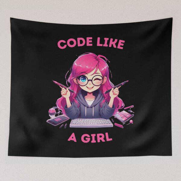 Item preview, Coder Girl Perfect Gift for Programmer designed and sold by Golden-Heaven.