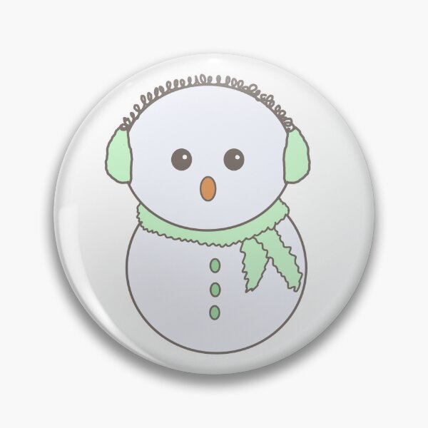 Item preview, Cute Soft Green Christmas Winter Snowman designed and sold by Kristka.