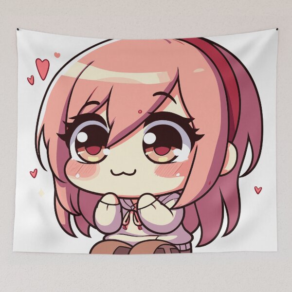 Item preview, Sweater Sweetheart: Cute Chibi Girl Sticke designed and sold by diegomenjivar92.