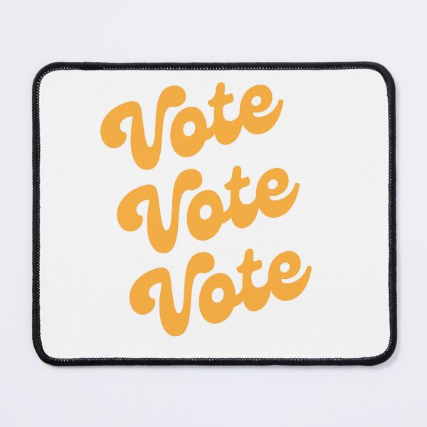 Item preview, Groovy Retro Pastel Orange Vintage Aesthetic Vote  designed and sold by VioletsnPansies.