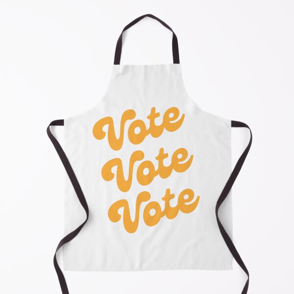 Item preview, Groovy Retro Pastel Orange Vintage Aesthetic Vote designed and sold by VioletsnPansies.