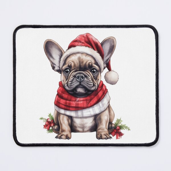 Item preview, French Bulldog by a joyful holiday atmosphere and a hat  designed and sold by Catrisz.