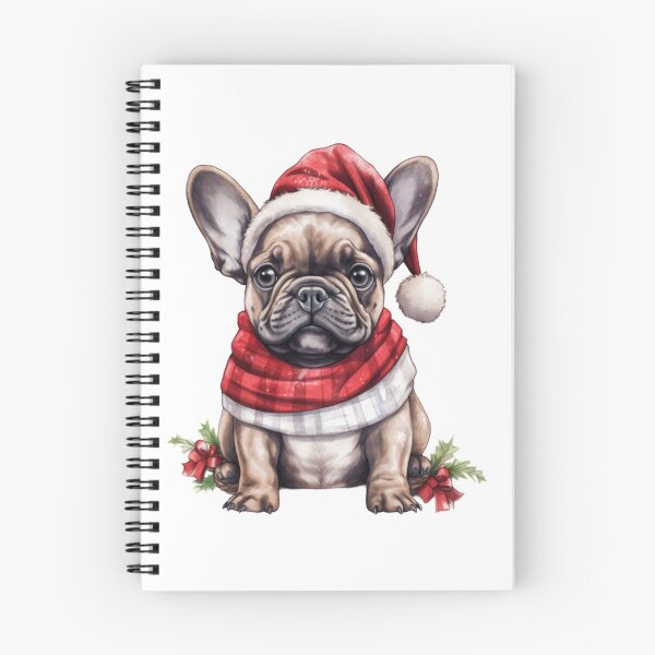Item preview, French Bulldog by a joyful holiday atmosphere and a hat  designed and sold by Catrisz.