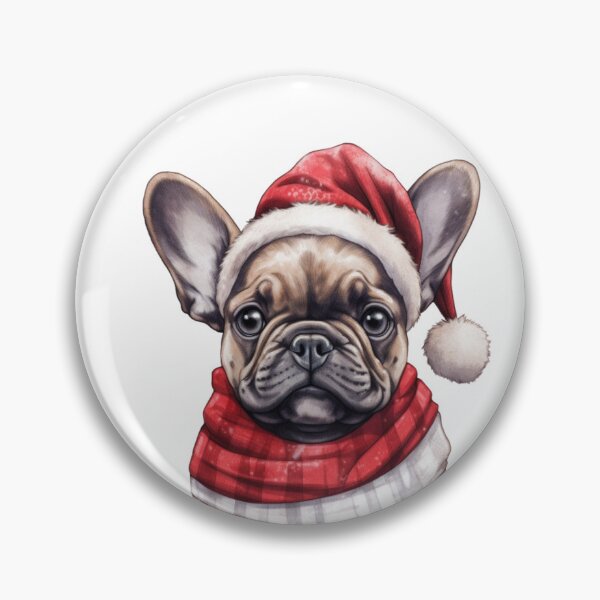 Item preview, French Bulldog by a joyful holiday atmosphere and a hat  designed and sold by Catrisz.