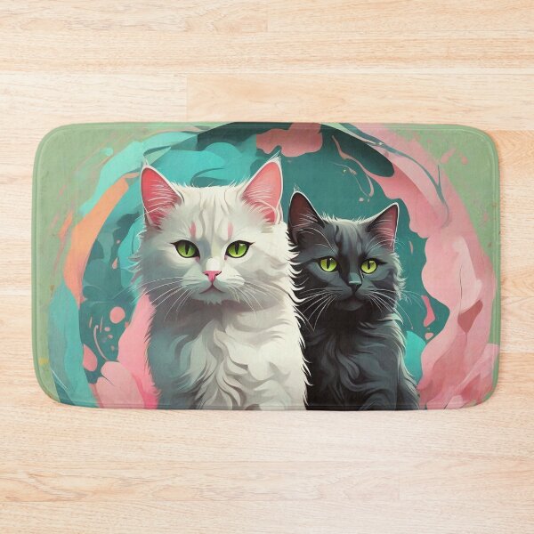 Item preview,  yin yang cats designed and sold by baspettersen.